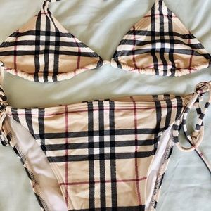 Authentic Burberry triangle bikini